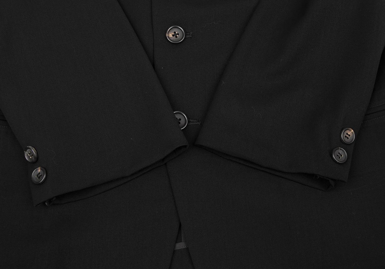 Yohji Yamamoto Yohji Yamamoto Wool Gabardine Blazer Black M Size US M / EU 48-50 / 2 - 7 Thumbnail