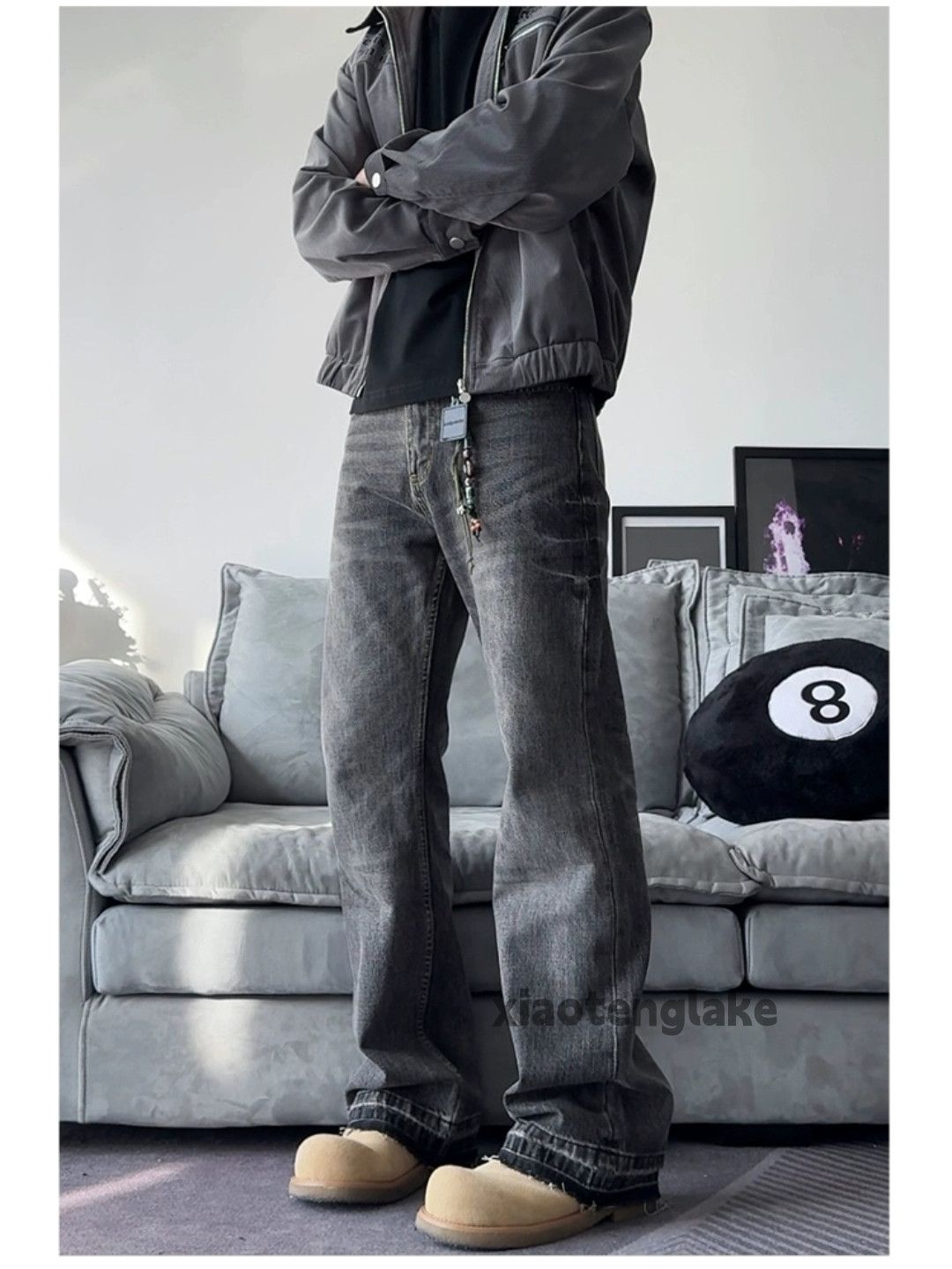 Jean × Vintage Washed faded cleanfit yuppie bootcut flared yuppie jeans Size US 30 / EU 46 - 3 Thumbnail