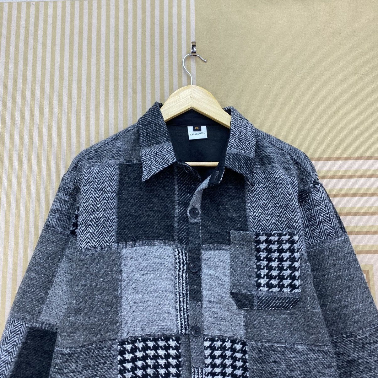 Japanese Brand 🐐Japanese Brand Change Well Old Work Pachtwork Shirt Jacket Size US M / EU 48-50 / 2 - 3 Thumbnail