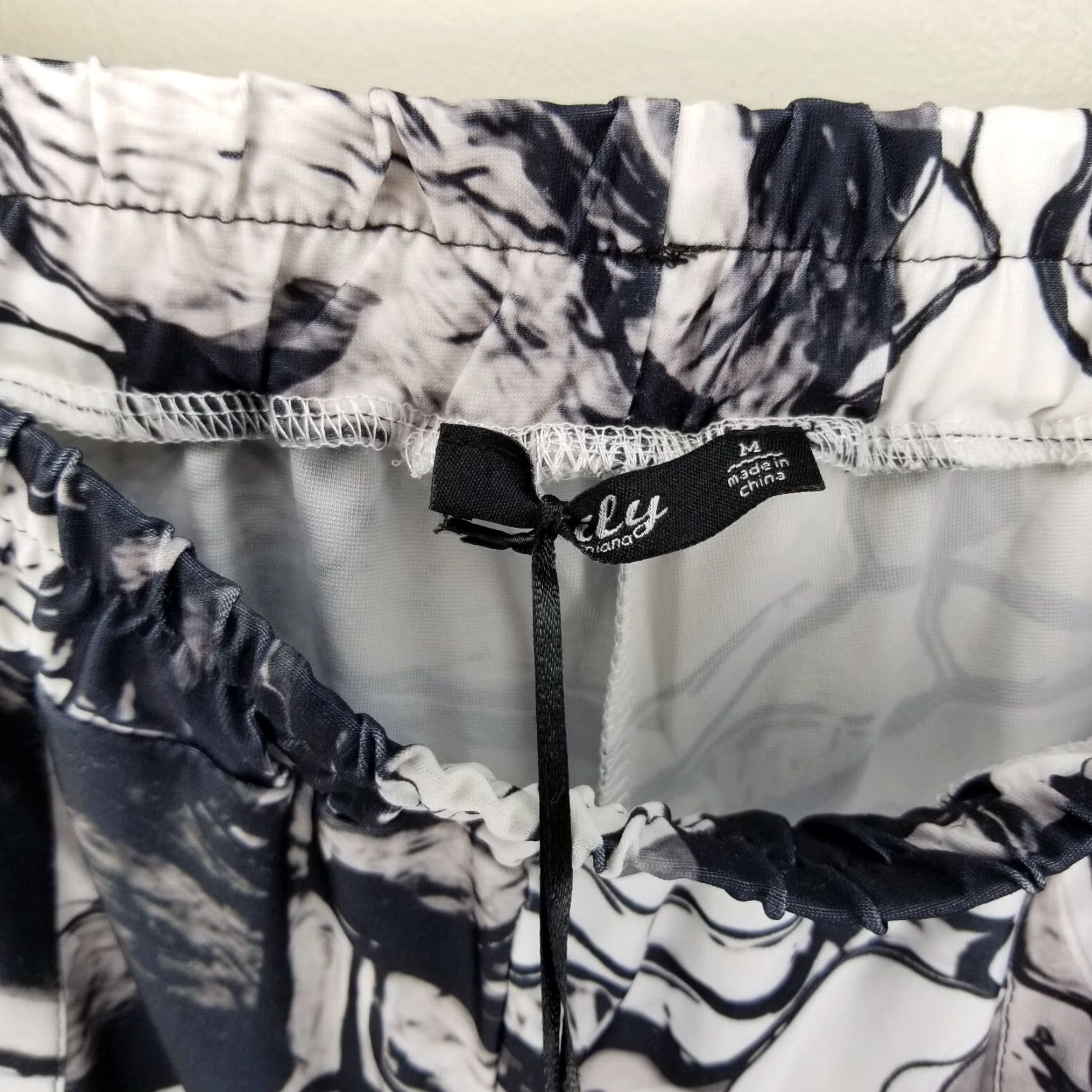 Vintage VINTAGE Lily Women's Pants Loose Fit Lightweight Black White Size M Women Size 32" / US 10 / IT 46 - 3 Thumbnail