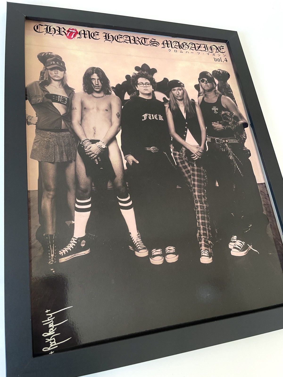 Chrome Hearts × Vintage Chrome Hearts magazine cover cutout photo Framed 9x11 Size ONE SIZE - 2 Thumbnail