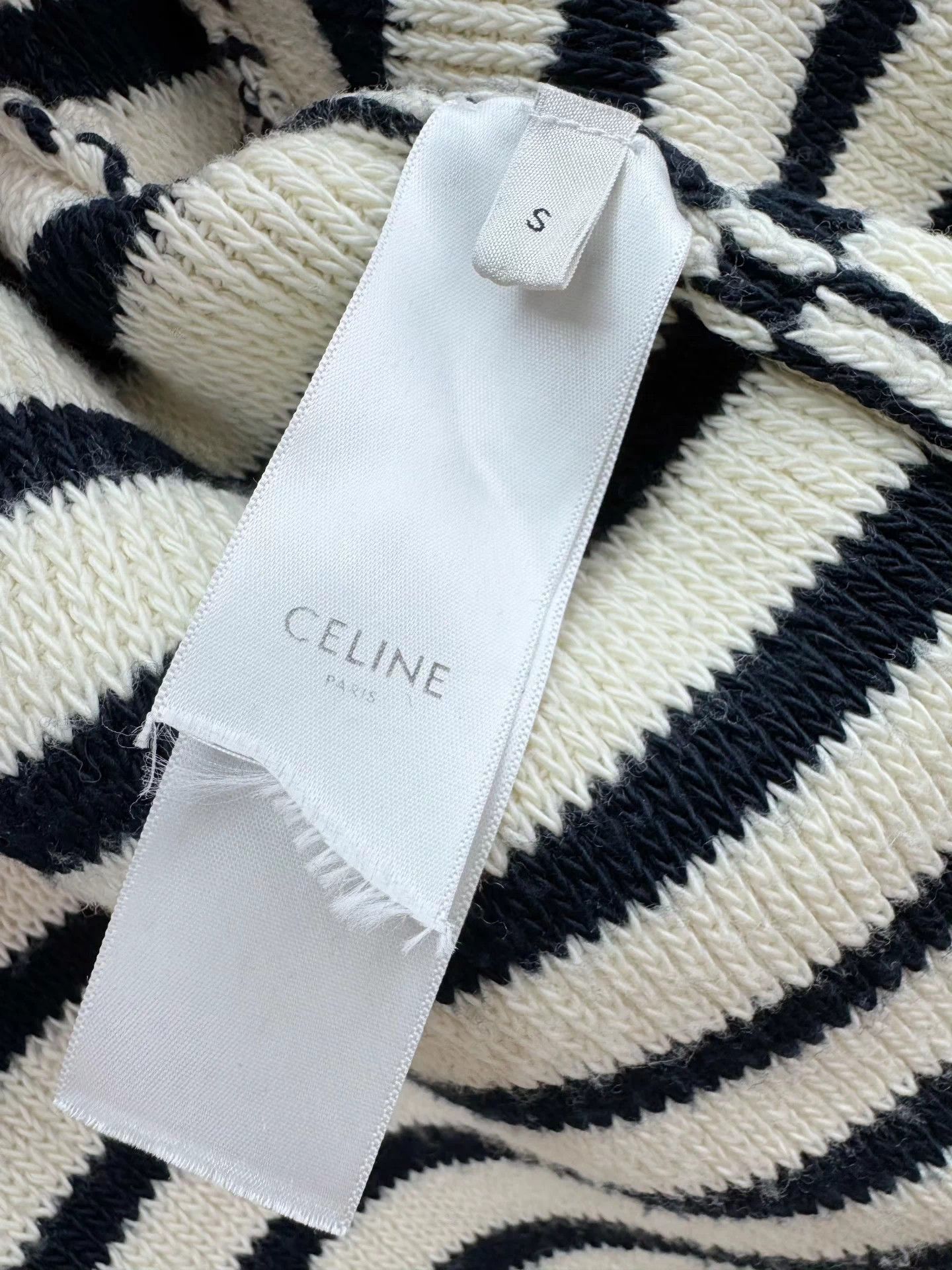 Celine Celine Classic Stripe Double Button Cardigan Size S Worn 2x Size S / US 4 / IT 40 - 6 Thumbnail