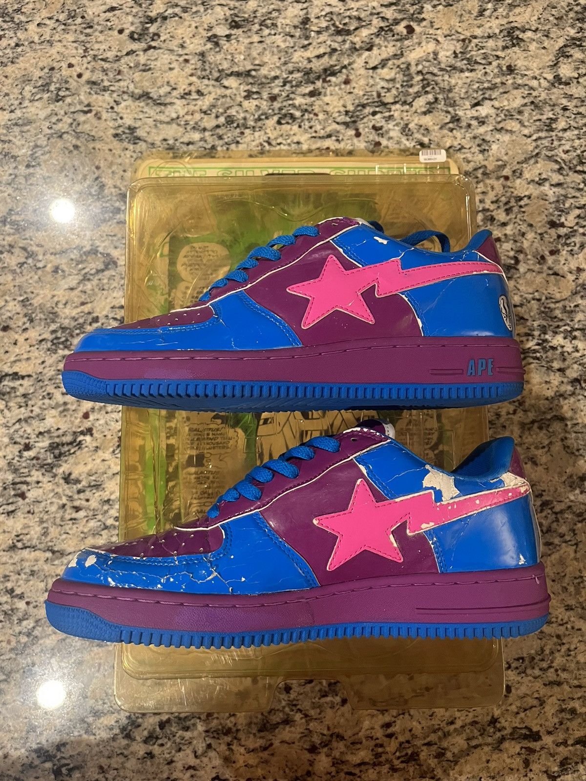 Bape × Marvel Comics Bape x Marvel Silver Surfer Bapesta Size US 10.5 / EU 43-44 - 4 Thumbnail