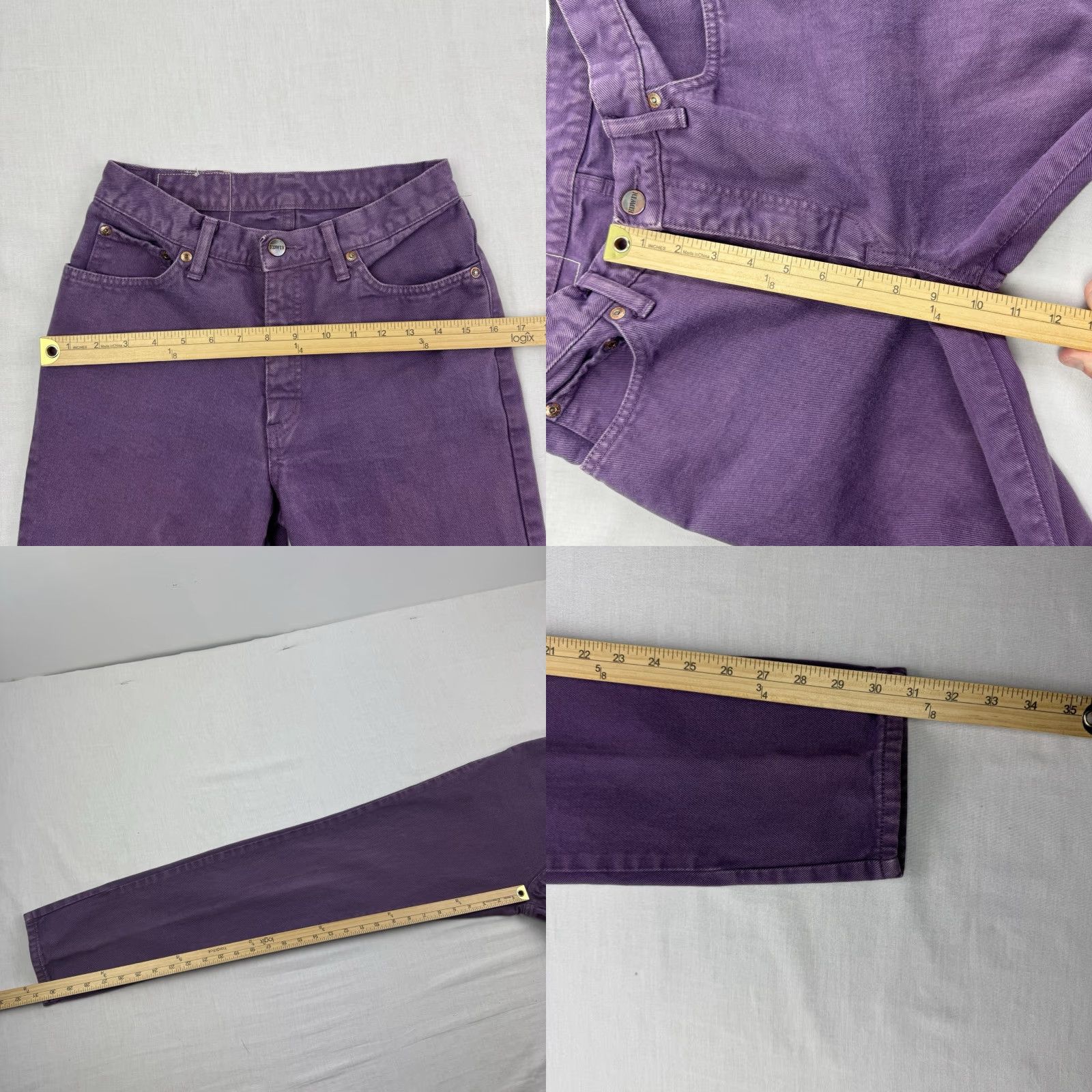 Edwin Edwin Jeans Adult 29x32 Skinny Denim Purple Japan Made In Vapor? Note: This seems off. Size US 29 - 8 Thumbnail