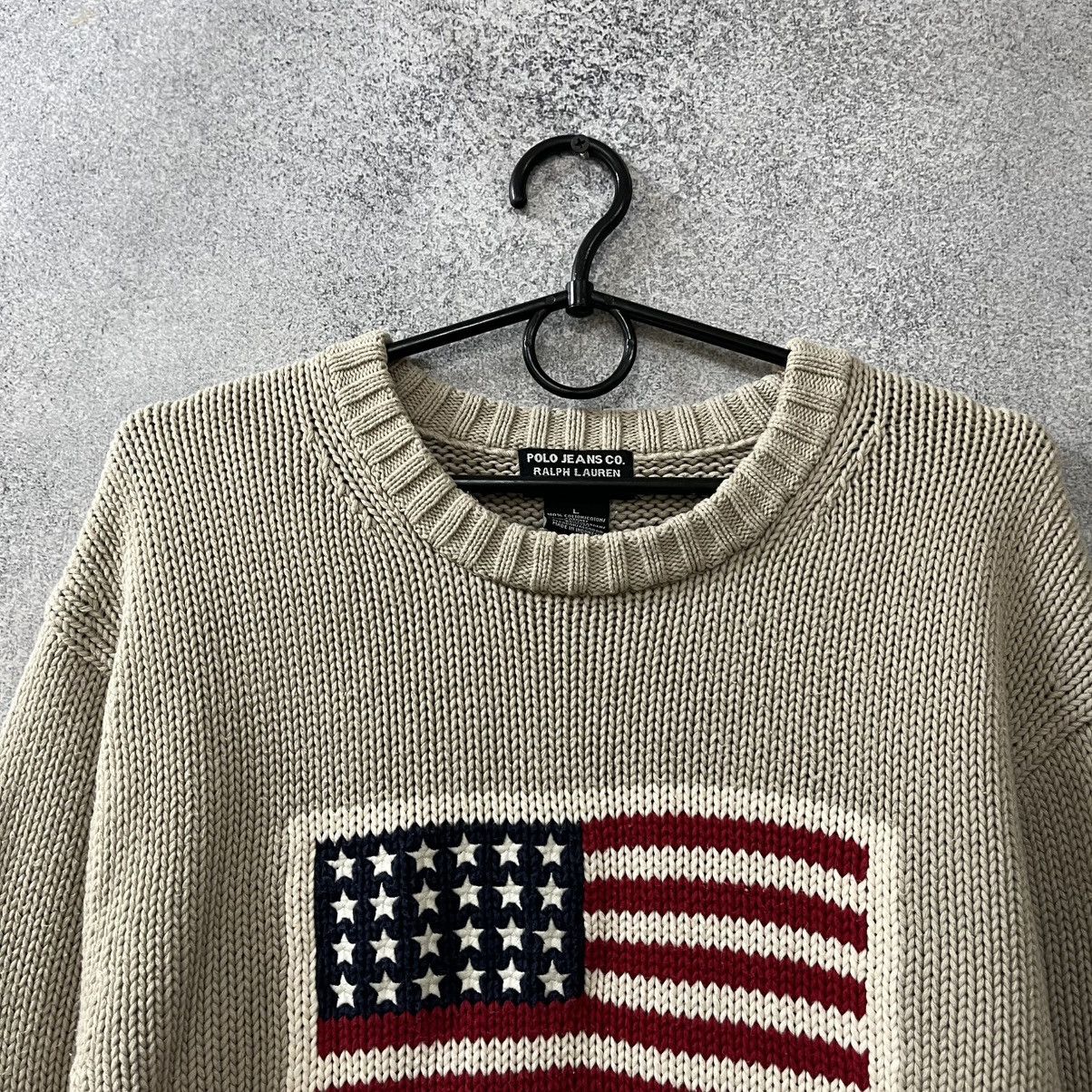 Polo Ralph Lauren Polo Ralph Lauren Sweater USA flag vintage Size US L / EU 52-54 / 3 - 4 Thumbnail