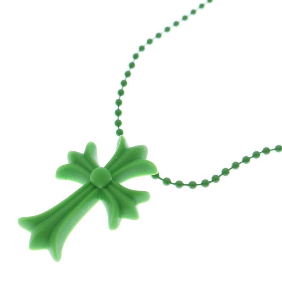Chrome Hearts Chrome Hearts Rubber Cross Green Pendant Charm Necklace Size ONE SIZE - 1 Thumbnail