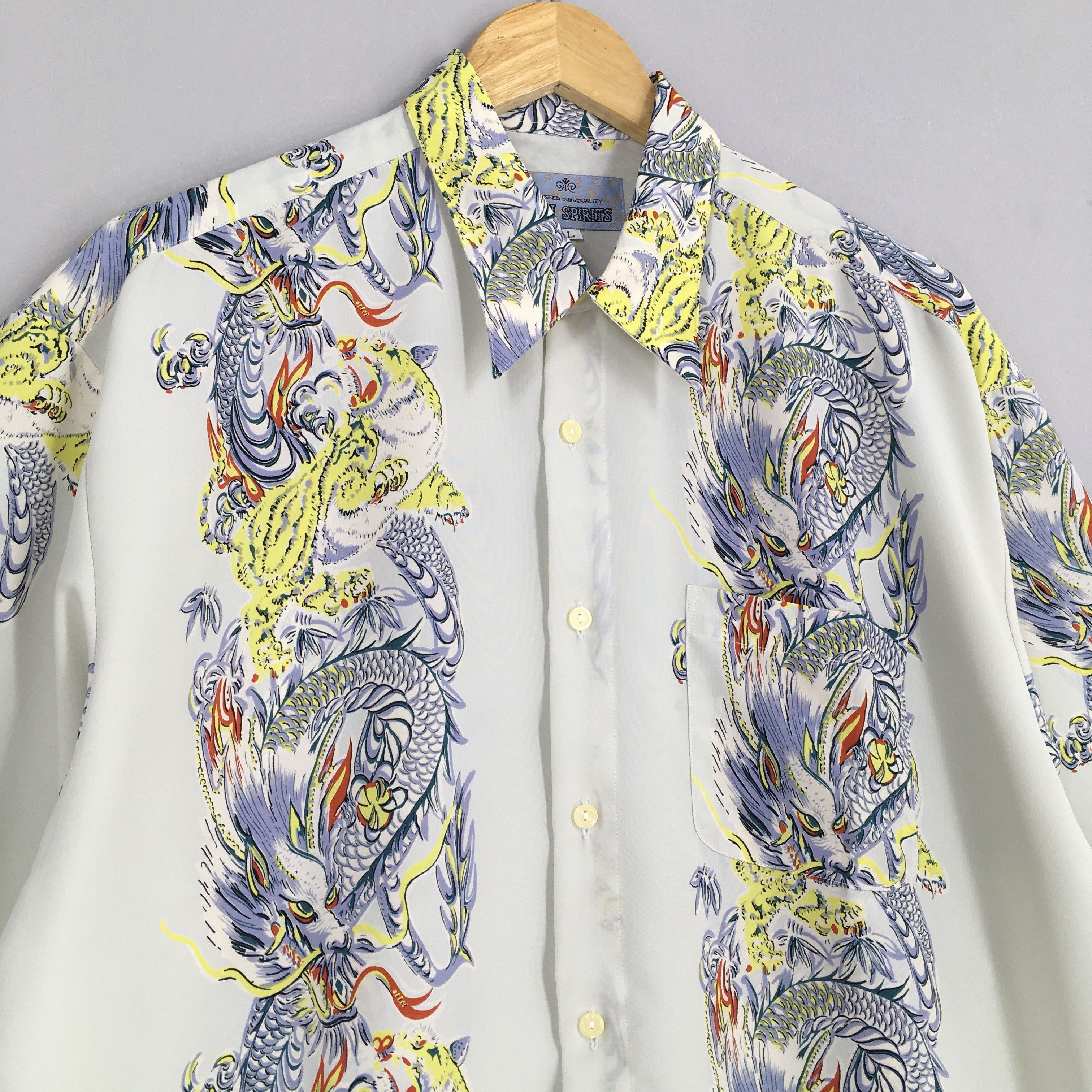 Sun Surf × Vintage Hawaiian Japanese Culture Tiger Roar Rayon Shirt Large Size US L / EU 52-54 / 3 - 3 Thumbnail