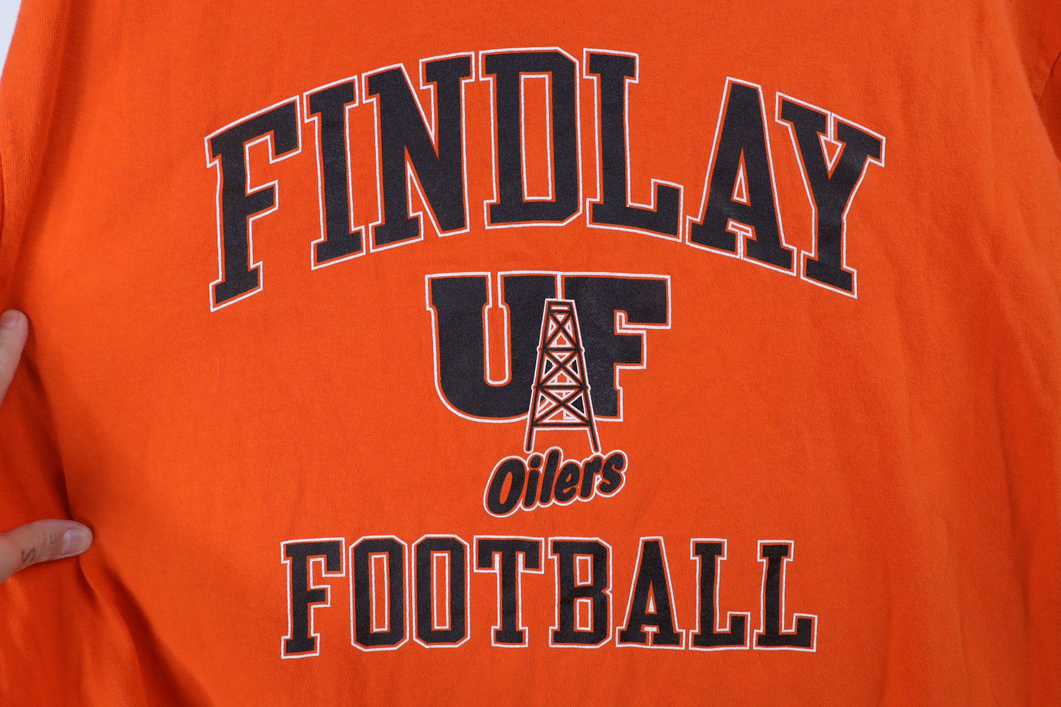 Vintage Vintage 90s University of Findlay Short Sleeve T-Shirt Size US XL / EU 56 / 4 - 4 Thumbnail