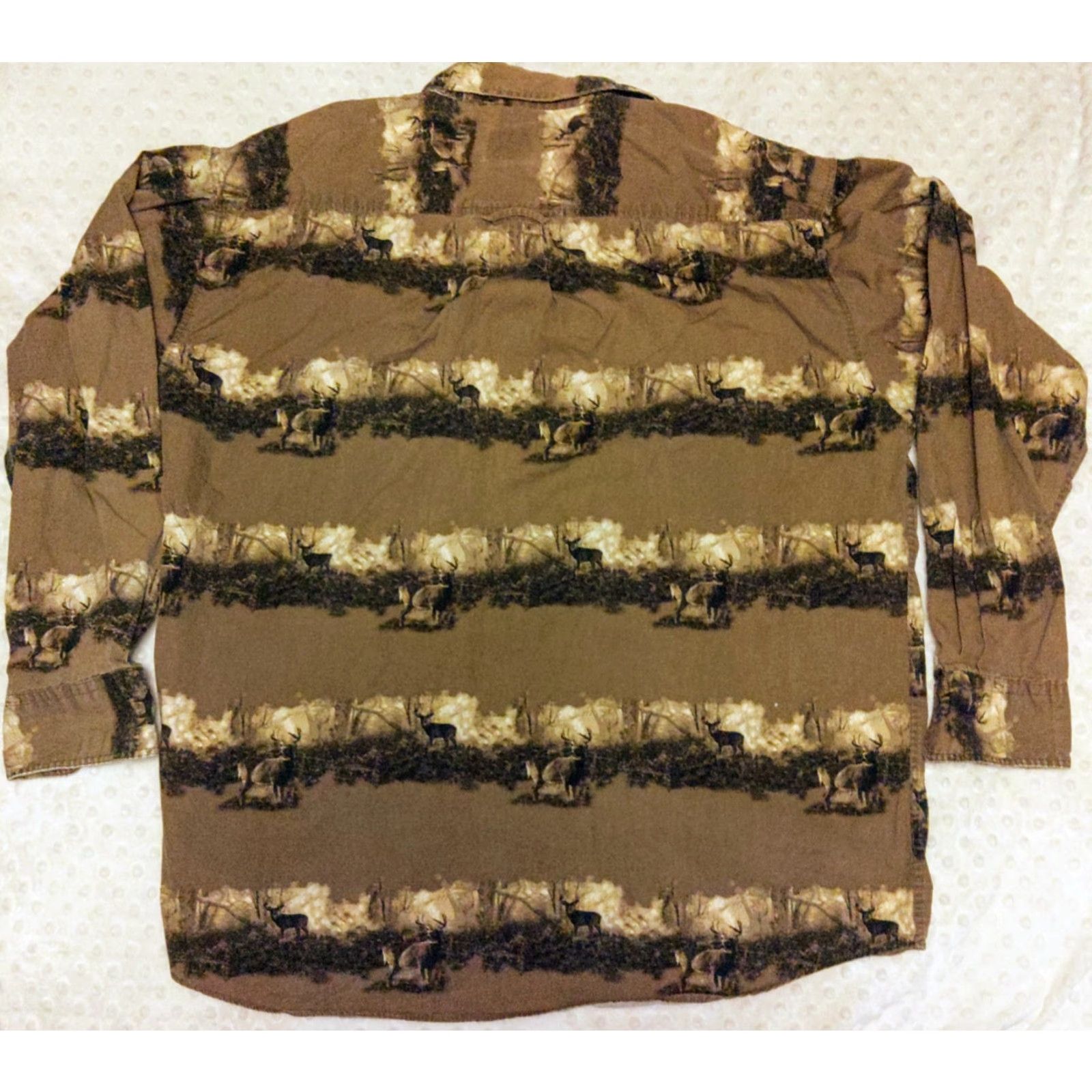 Vintage Cabela's Shirt Mens L Deer Print Camo Outdoor Hunting Button Fishing Long Sleeve Shirt Size US L / EU 52-54 / 3 - 5 Thumbnail