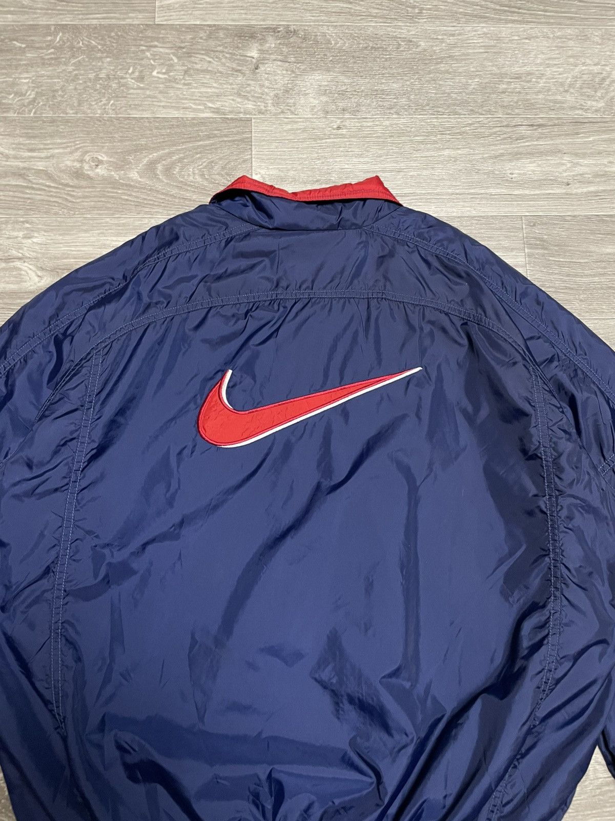 Nike Vintage 90s Nike Big Swoosh Logo Nylon Jacket Size US M / EU 48-50 / 2 - 19 Thumbnail
