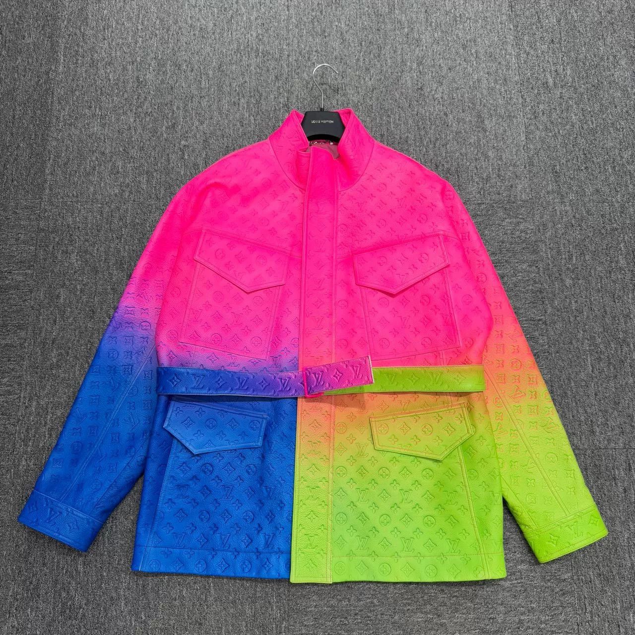 Louis Vuitton louis vuitton vibrant gradient leather jacket Size US XXL / EU 58 / 5 - 1 Thumbnail