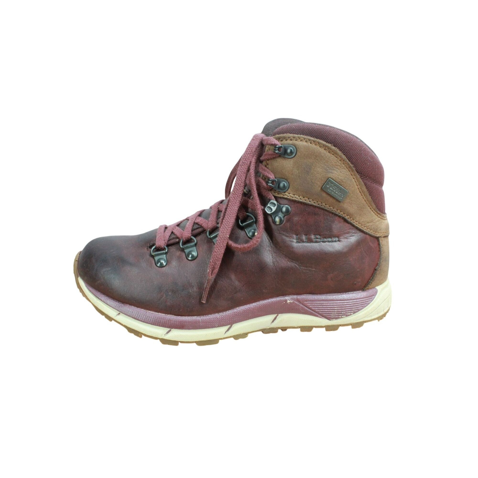 LL Bean Alpine Women's Burgundy Leather Waterproof Insulated