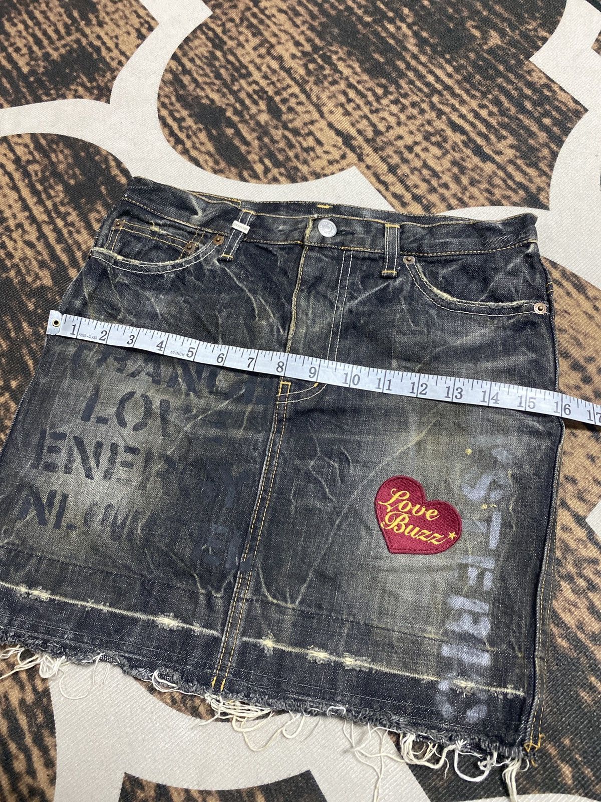 Hysteric Glamour Vintage Hysteric Glamour mini skirt distress denim Size 28" / US 6 / IT 42 - 19 Thumbnail