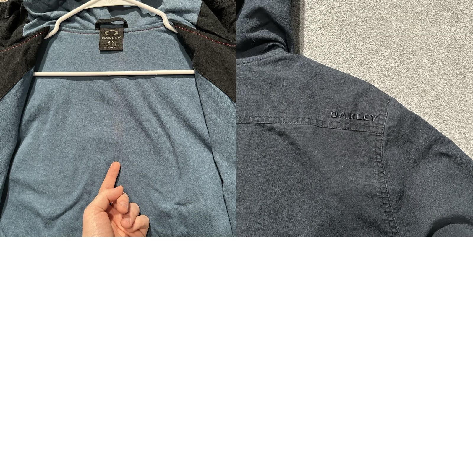 Oakley Oakley Jacket Mens Medium Blue Bomber Hooded UGC? Size US M / EU 48-50 / 2 - 10 Thumbnail