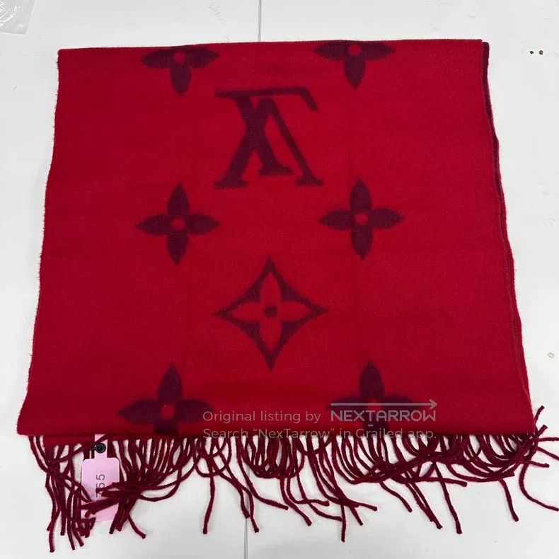 Louis Vuitton Louis Vuitton Double-faced cashmere scarf Size ONE SIZE - 2 Thumbnail