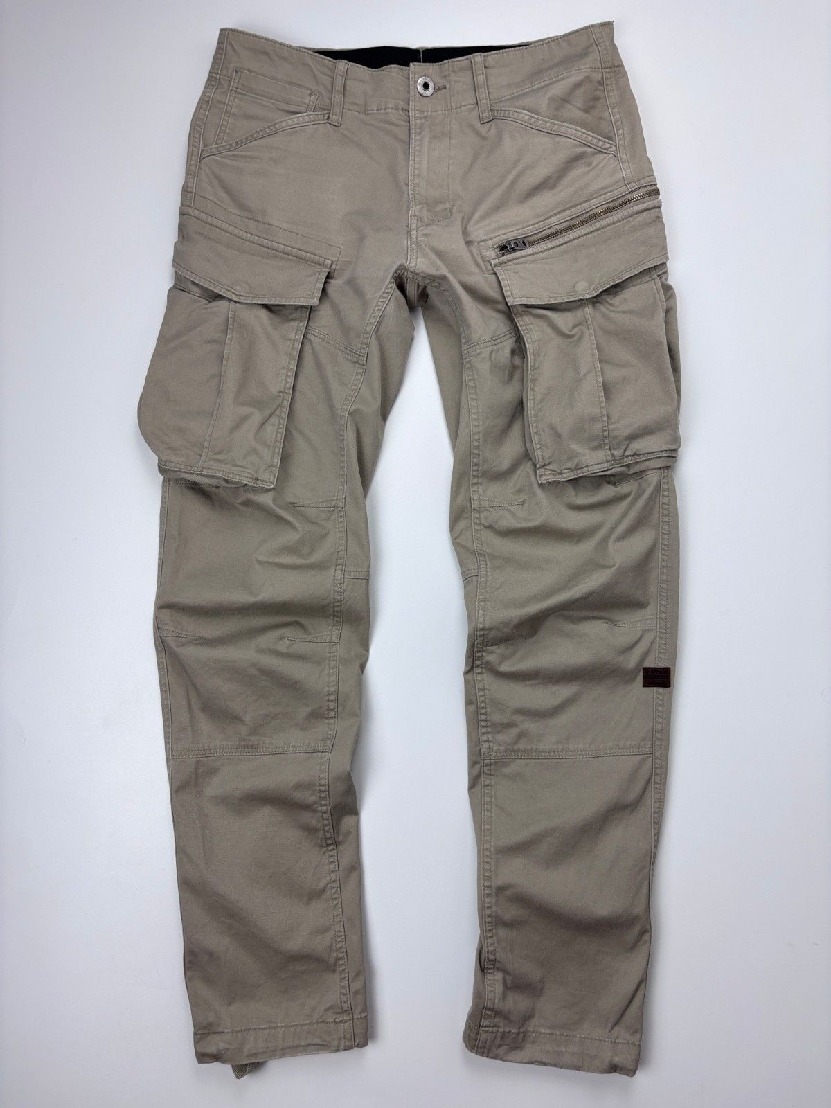 G-Star G-Star Rovic Zip 3D Tapered Cargo Pants Beige Gray 31x32 Size US 31 - 1 Thumbnail