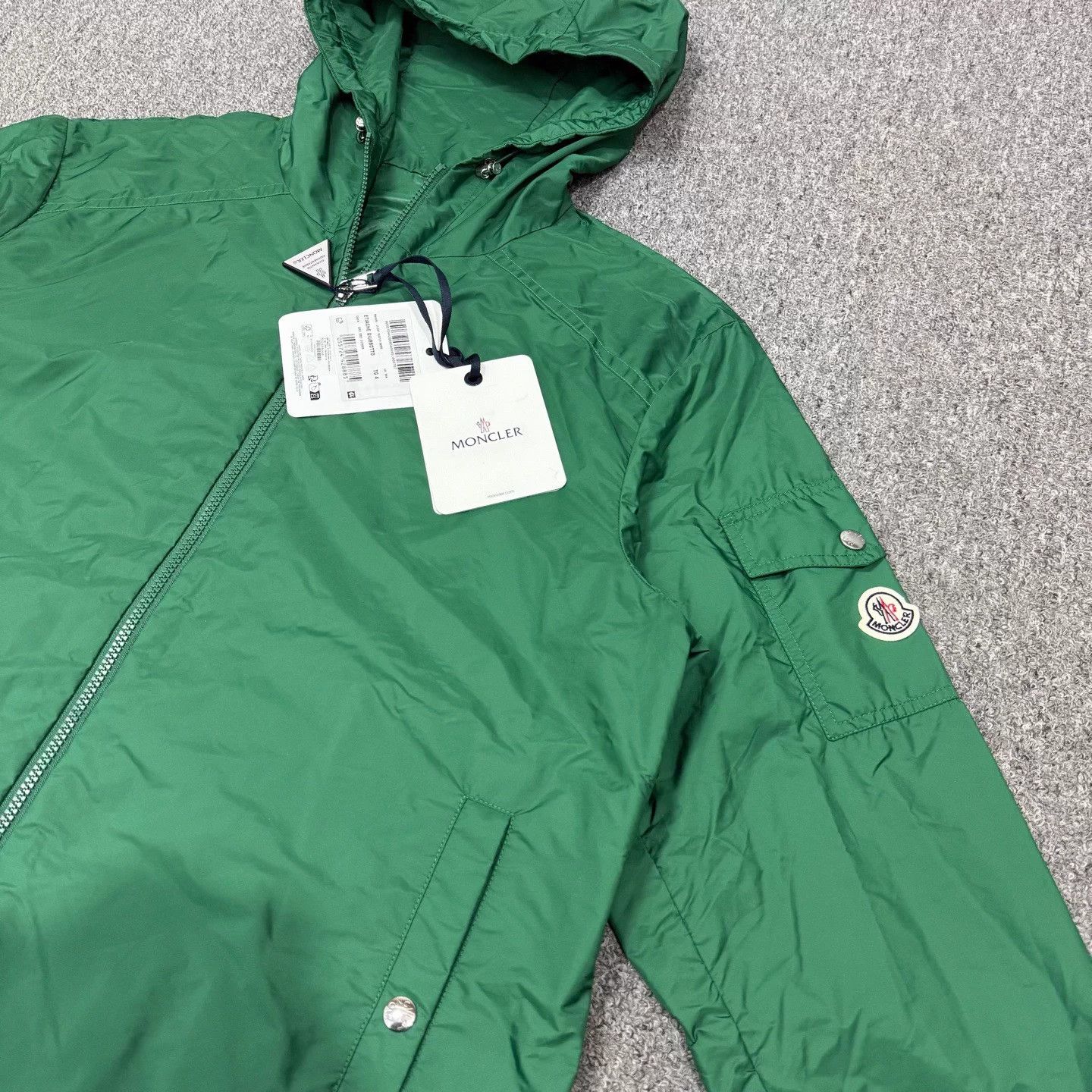 Moncler Moncler Black Arm Logo Zip Jacket 4 Size S / US 4 / IT 40 - 3 Thumbnail