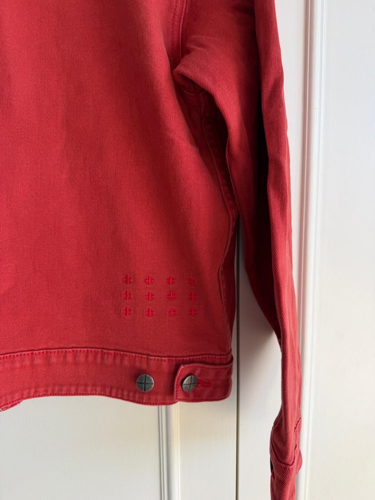 Ksubi new Ksubi womens oversized denim Jacket top small s 8 red m Size S / US 4 / IT 40 - 7 Thumbnail