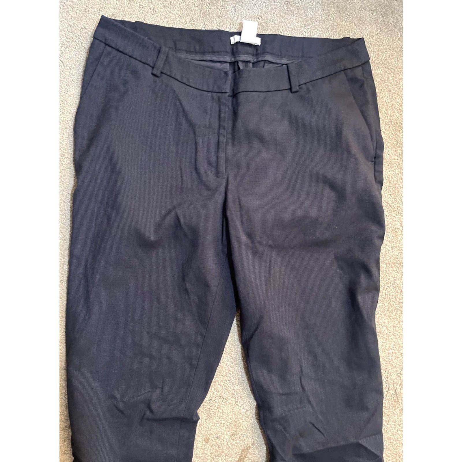H&M H&M Dress Pants Women Size 10 Navy Business Casual Pants Regular Flat Front Ankle Zip Boys? Size 32" / US 10 / IT 46 - 2 Thumbnail
