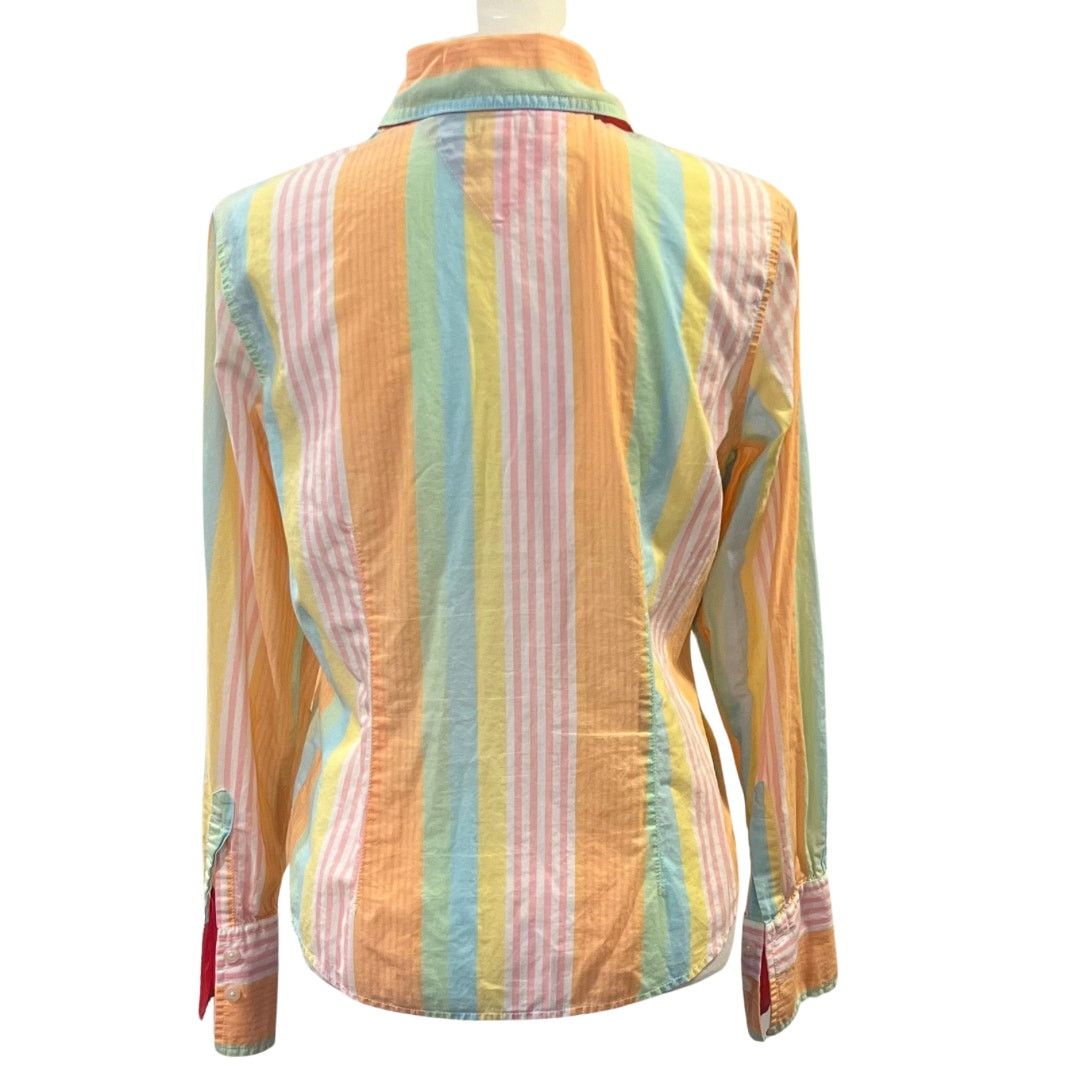 Tommy Hilfiger Tommy Hilfiger Women's Striped Button Down Shirt Size 8 Size M / US 6-8 / IT 42-44 - 2 Thumbnail