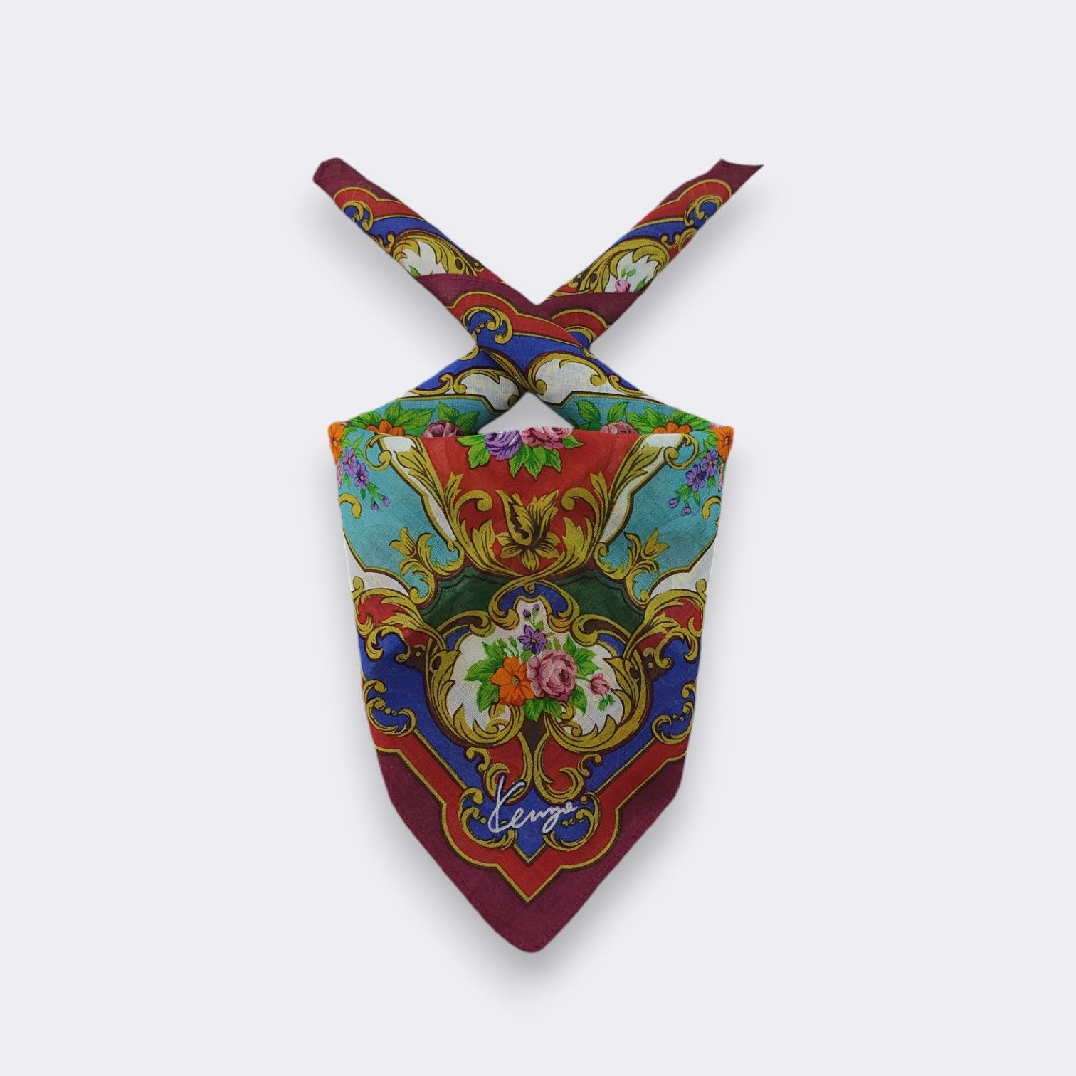 Kenzo Vintage Kenzo Handkerchief Neckerchief Bandana H355E Size ONE SIZE - 1 Thumbnail