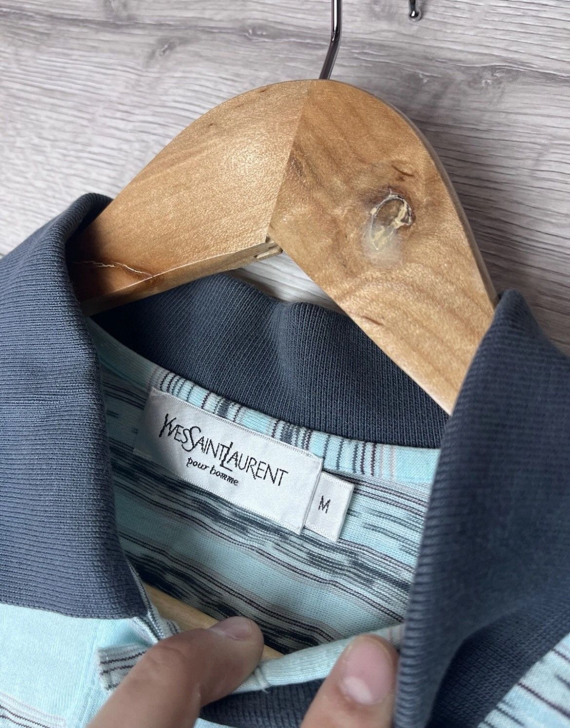 Yves Saint Laurent Vintage men’s polo YSL size M cotton 100% Size US M / EU 48-50 / 2 - 5 Thumbnail