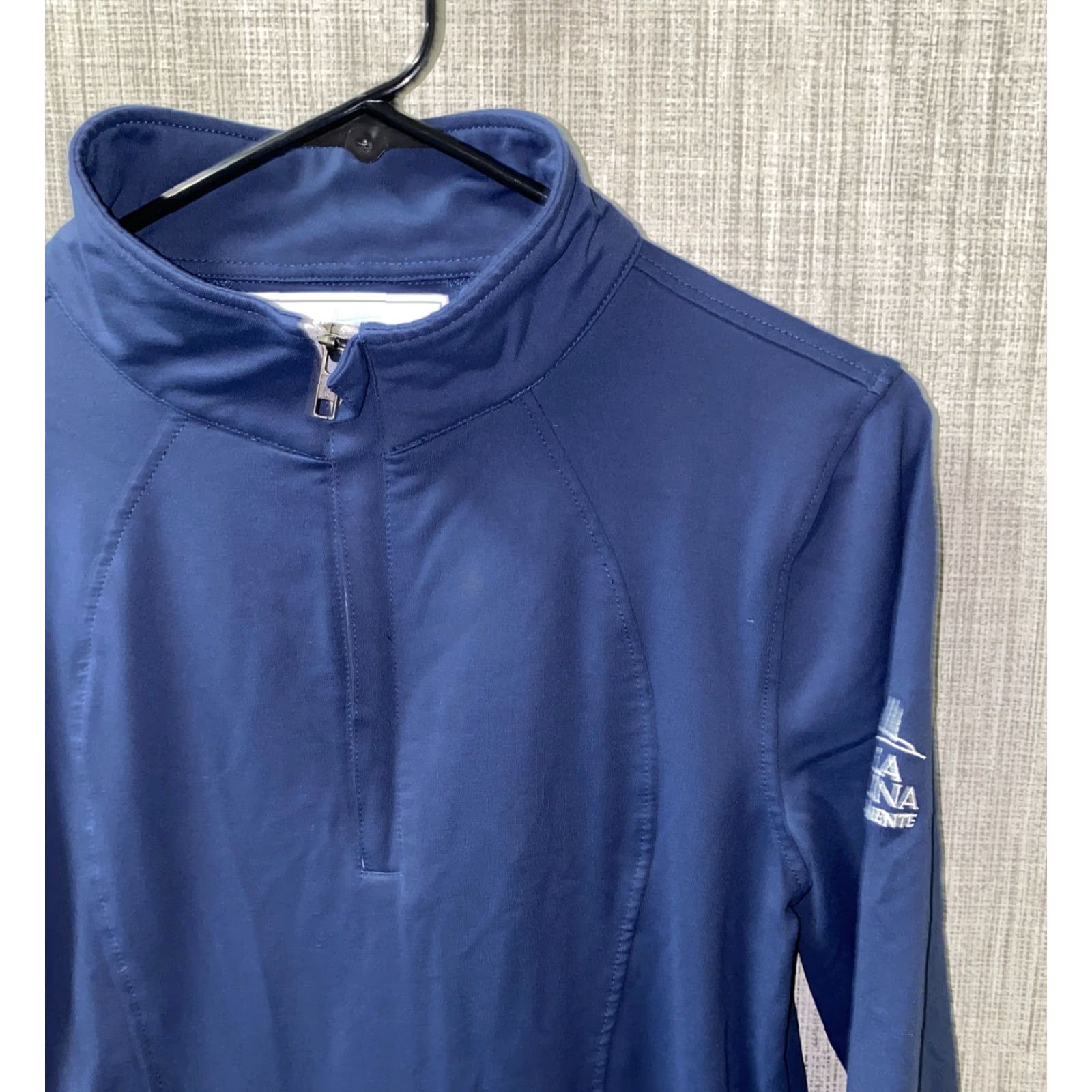 Vintage Heather Grey Women’s Blue 1/2 Zip Pullover Jacket Size M Casual Nylon Elastane Size M / US 6-8 / IT 42-44 - 2 Thumbnail