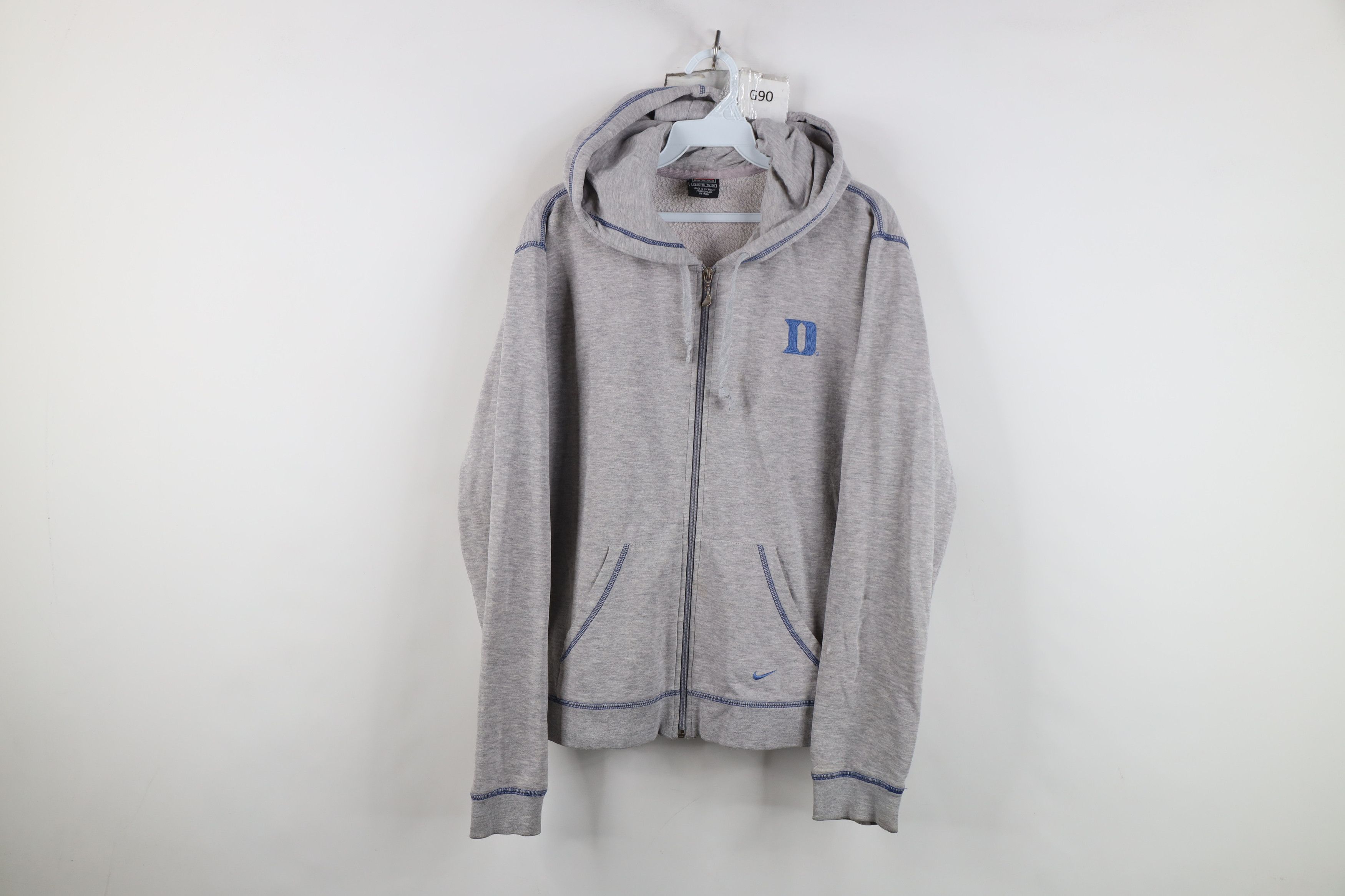 Vintage Nike Scott Swoosh Duke University Full Zip Hoodie