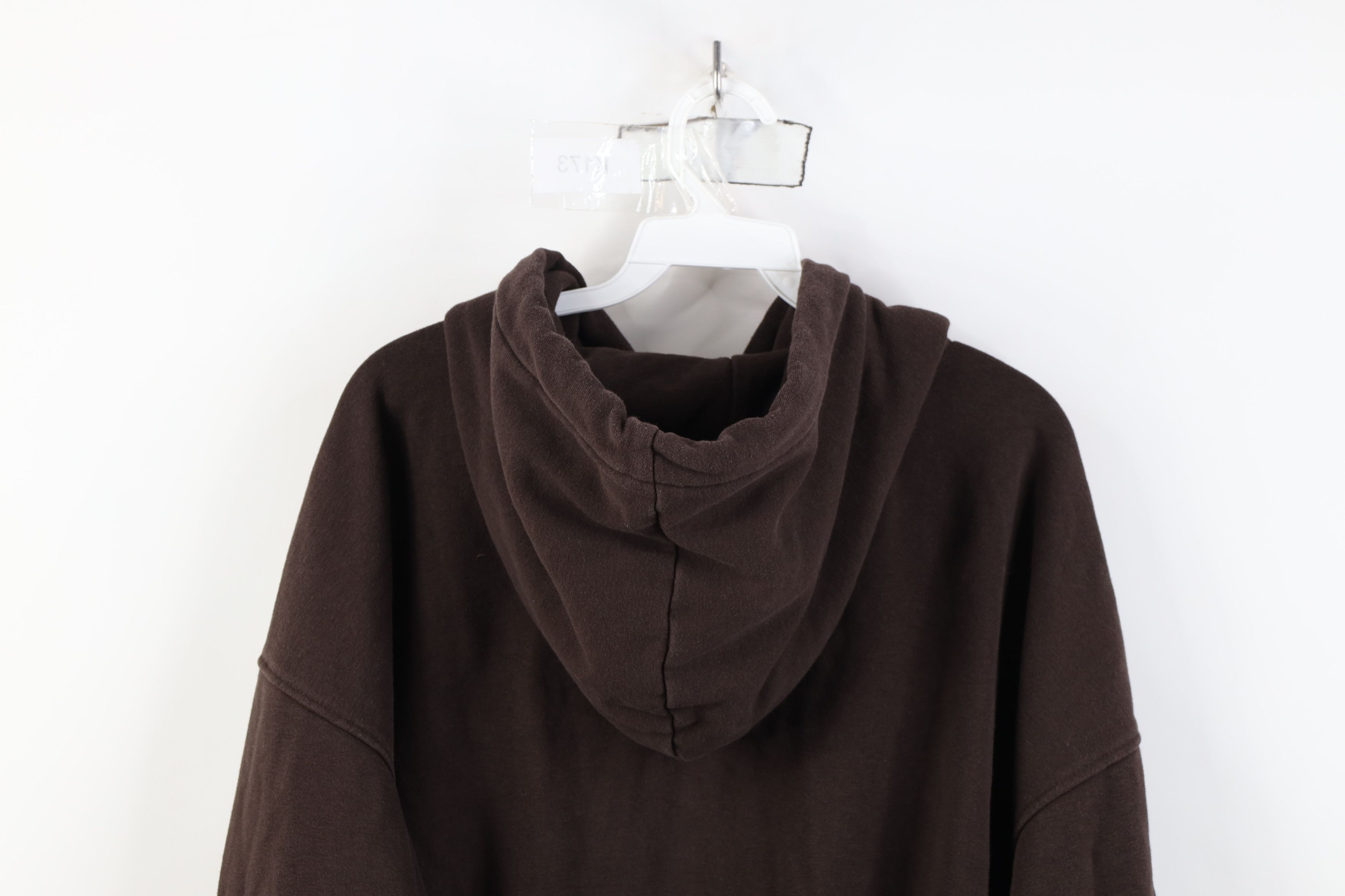 Vintage Vintage 90s Y2K Streetwear Hoodie Sweatshirt Chocolate Brown Size US XXL / EU 58 / 5 - 11 Thumbnail