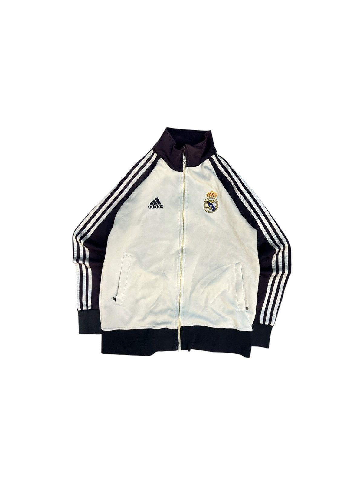 Adidas Vintage Real Madrid Football Jacket Soccer Track Top Zip Size US M / EU 48-50 / 2 - 1 Thumbnail