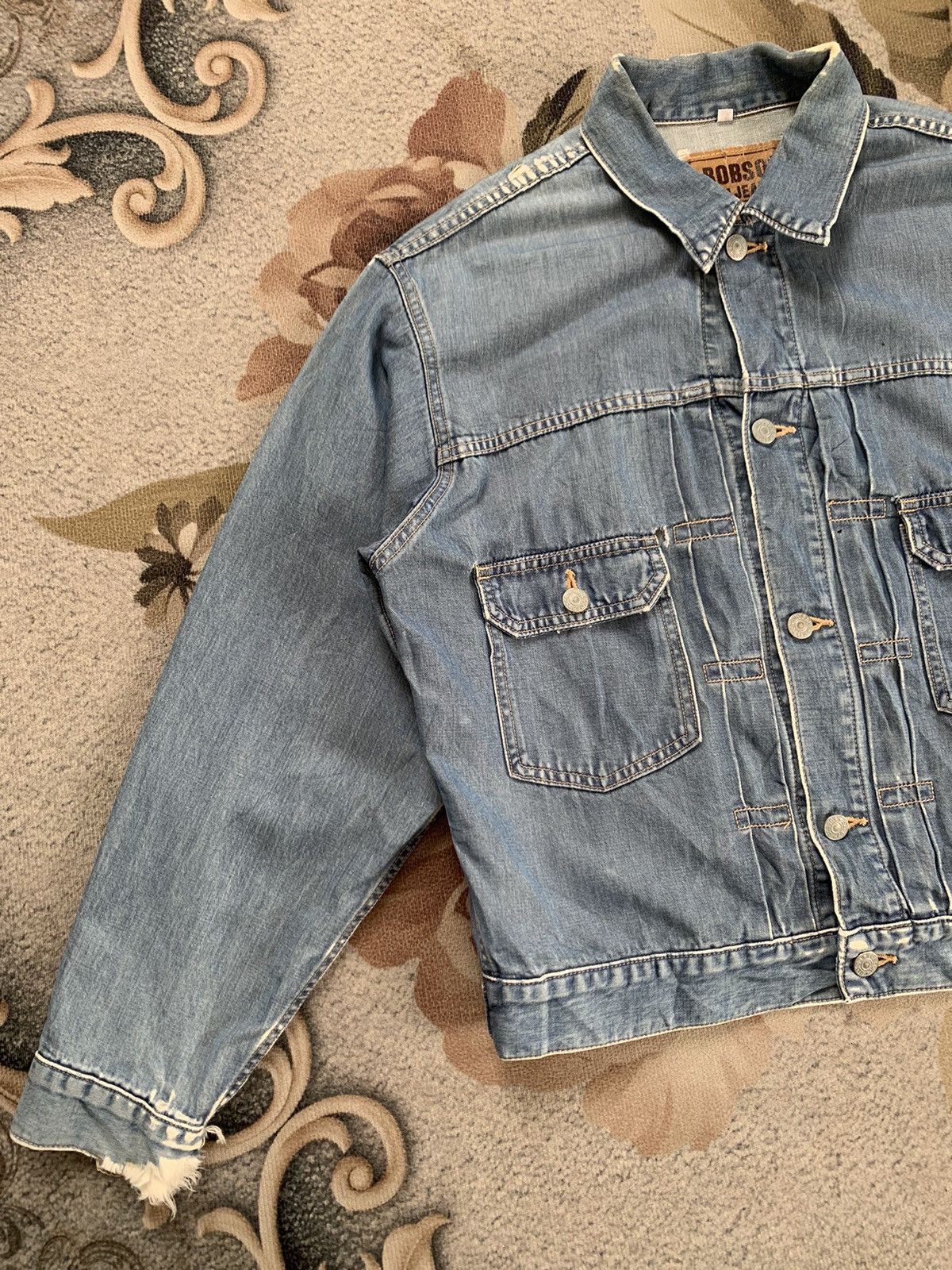 Japanese Brand Bobson Jeans Pleated Centre Jacket Made in Japan Size US M / EU 48-50 / 2 - 3 Thumbnail