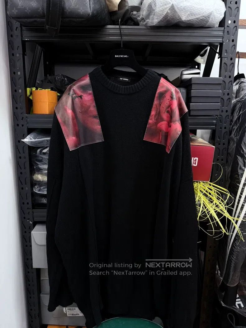 Raf Simons Raf Simons 19aw Portrait silhouette patch sweater Size US S / EU 44-46 / 1 - 1 Thumbnail