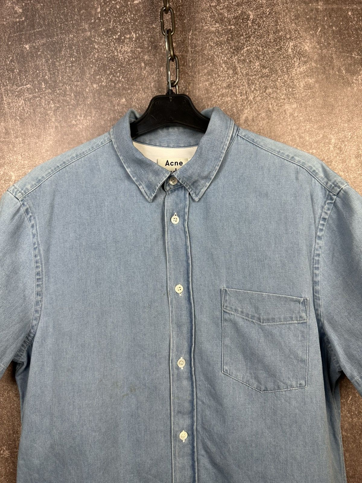 Acne Studios Acne Studios Classic Fit Denim Shirts Size US M / EU 48-50 / 2 - 3 Thumbnail