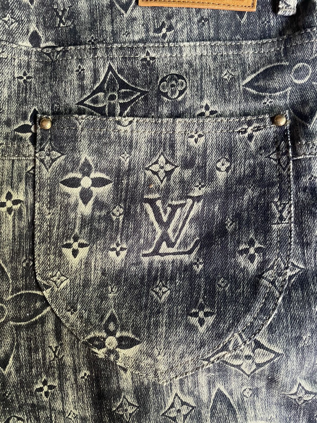 Louis Vuitton Louis Vuitton Monogram Denim Tailored Pants Size US 30 / EU 46 - 8 Thumbnail