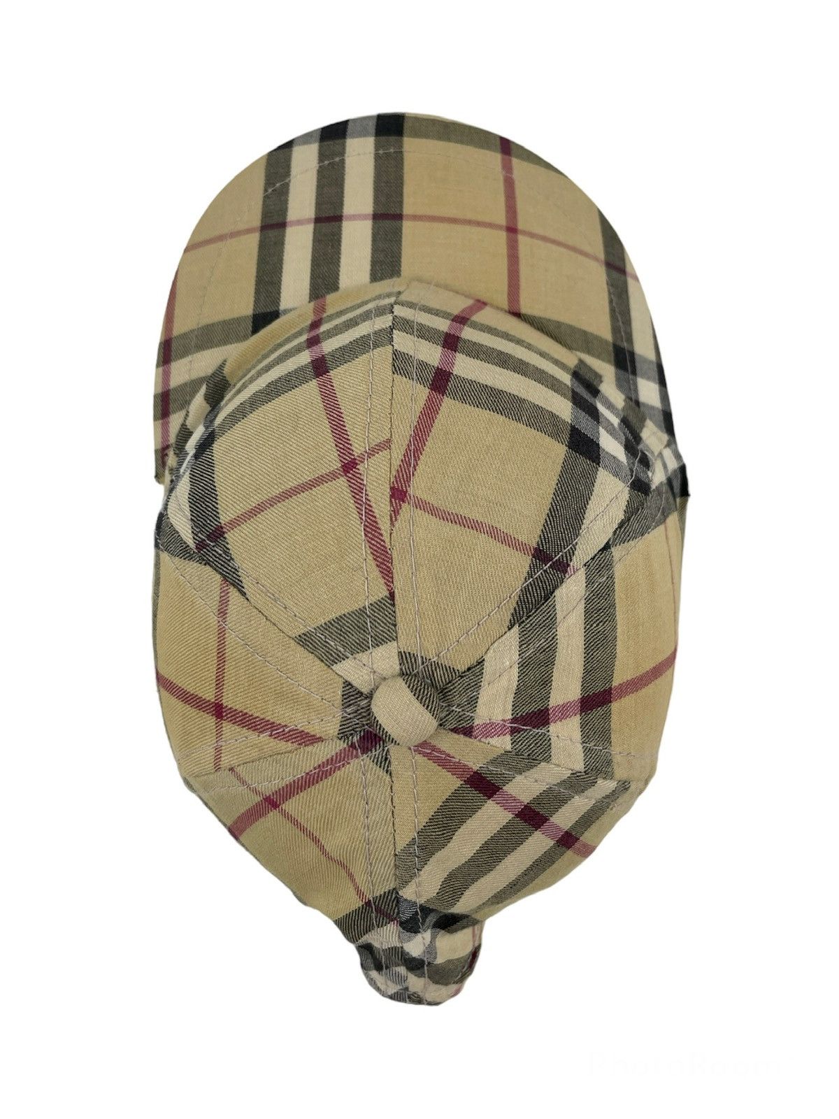 Burberry RARE Nova Check Beige LONDON Bassebal Cap Adjustable Hat M Size ONE SIZE - 4 Thumbnail