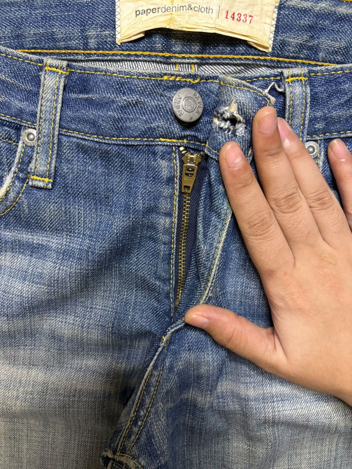 Japanese Brand × Paper Denim & Cloth Vintage USA Paper Denim Clothes Mud Wash Flare Jeans Size 30" / US 8 / IT 44 - 3 Thumbnail