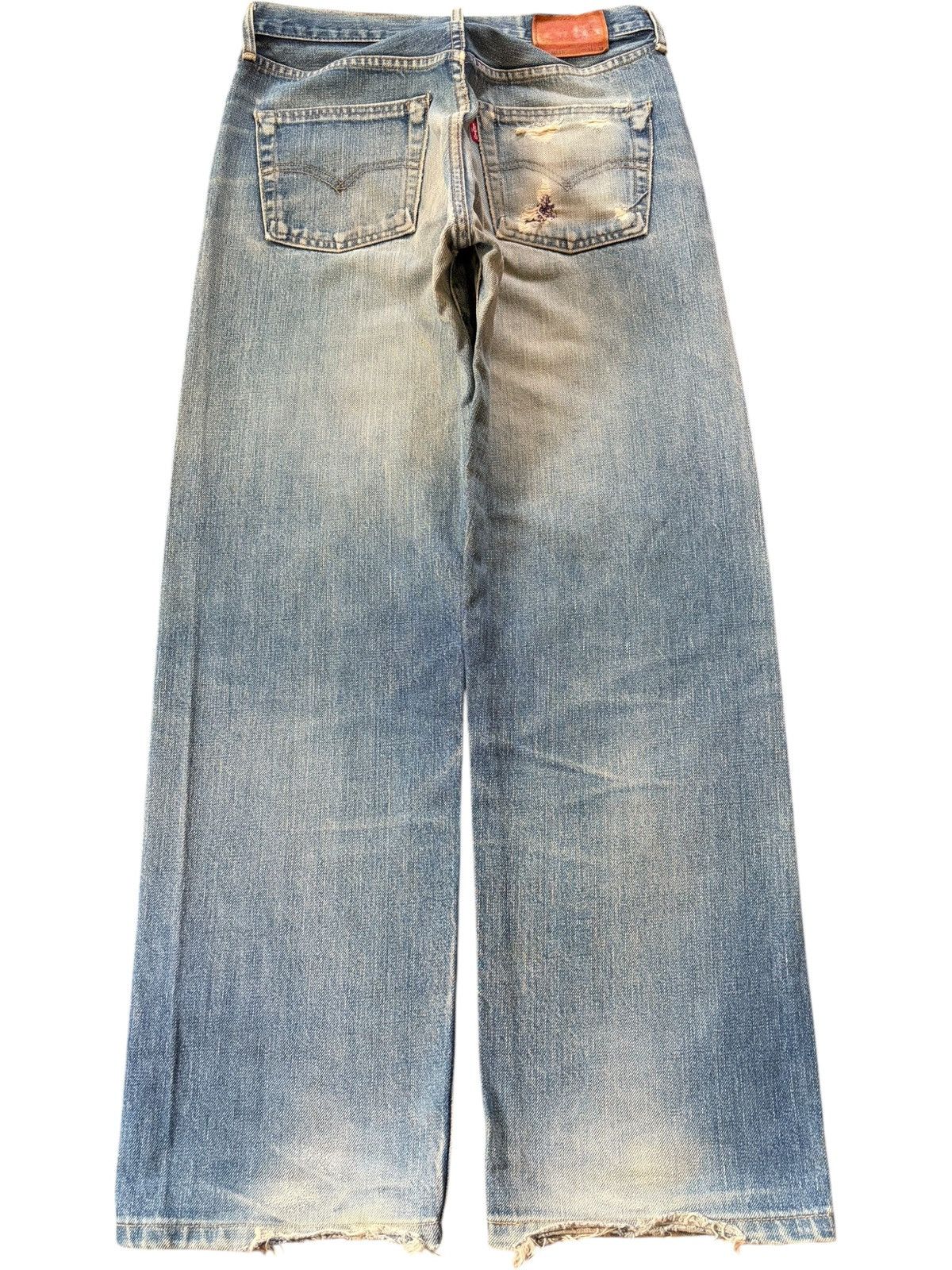 Levi's Vintage 90s Levis 503B Big E Selvedge Mud Wash Distress Jean Size US 30 / EU 46 - 2 Thumbnail