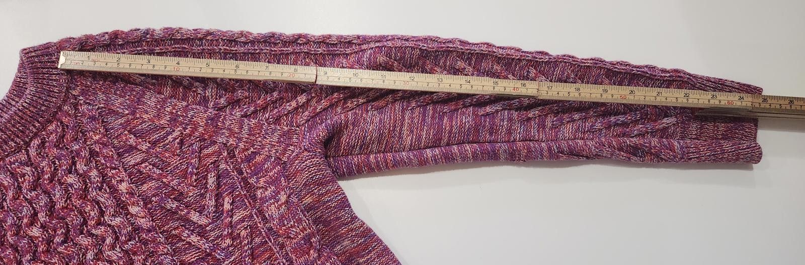 Gap Gap Women's Cable Knit sweater Pink Marbled cable crewneck Size M / US 6-8 / IT 42-44 - 5 Thumbnail