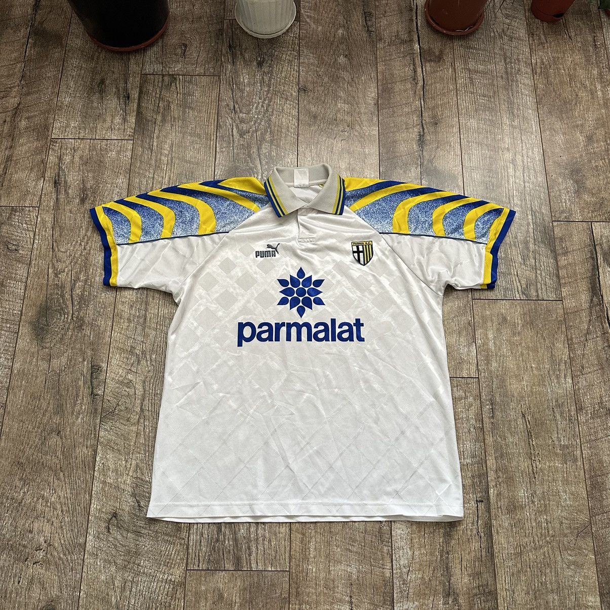 Puma 1995/97 Puma Parma AC Home Soccer Jersey/Shirt Size US XL / EU 56 / 4 - 1 Thumbnail