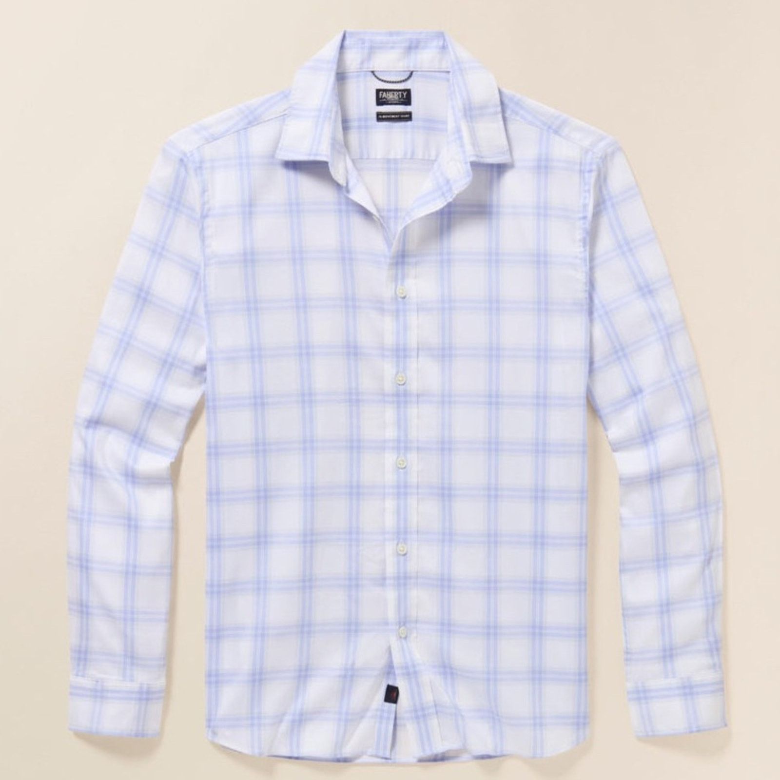 Faherty FAHERTY $158 Movement Shirt - Iris River Plaid. XXL EUC Size US XXL / EU 58 / 5 - 2 Thumbnail