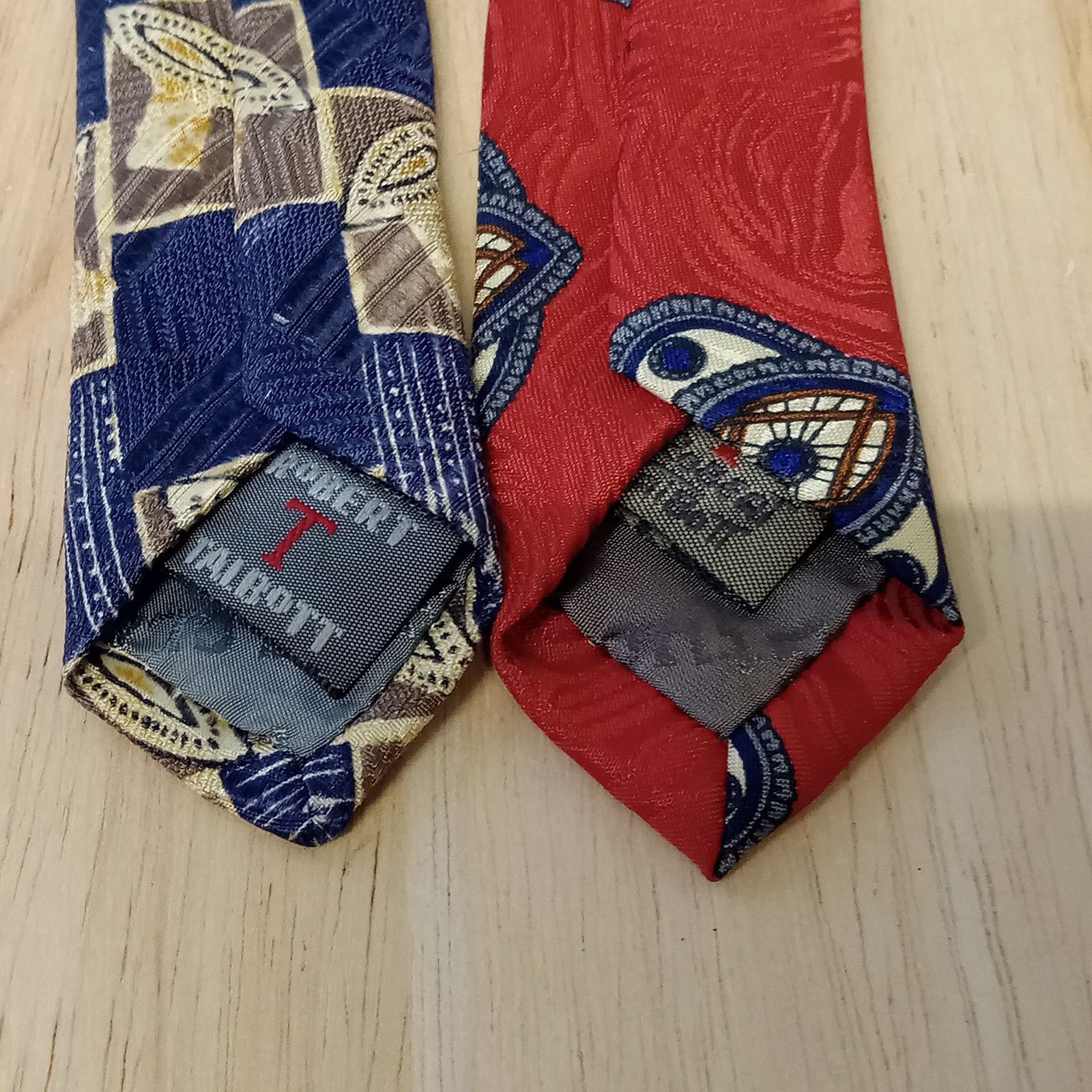 & Other Stories Set Of 2 Talbott Studio Ties Men's Mark Shale 100% Silk USA Size ONE SIZE - 4 Thumbnail