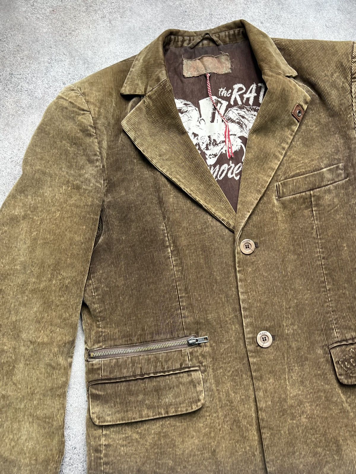 Other Japanese corduroy grunge blazer jacket with zip elements Size US L / EU 52-54 / 3 - 4 Thumbnail