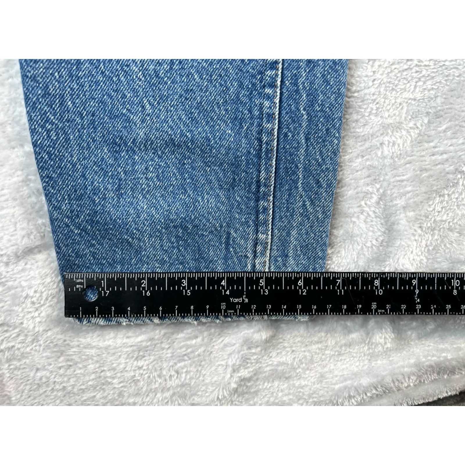 Lee VINTAGE Lee Jeans Womens Regular Size 14 14? 32 in Inseam Blue Denim Distressed Comfort Straight Read Size 28" / US 6 / IT 42 - 7 Thumbnail