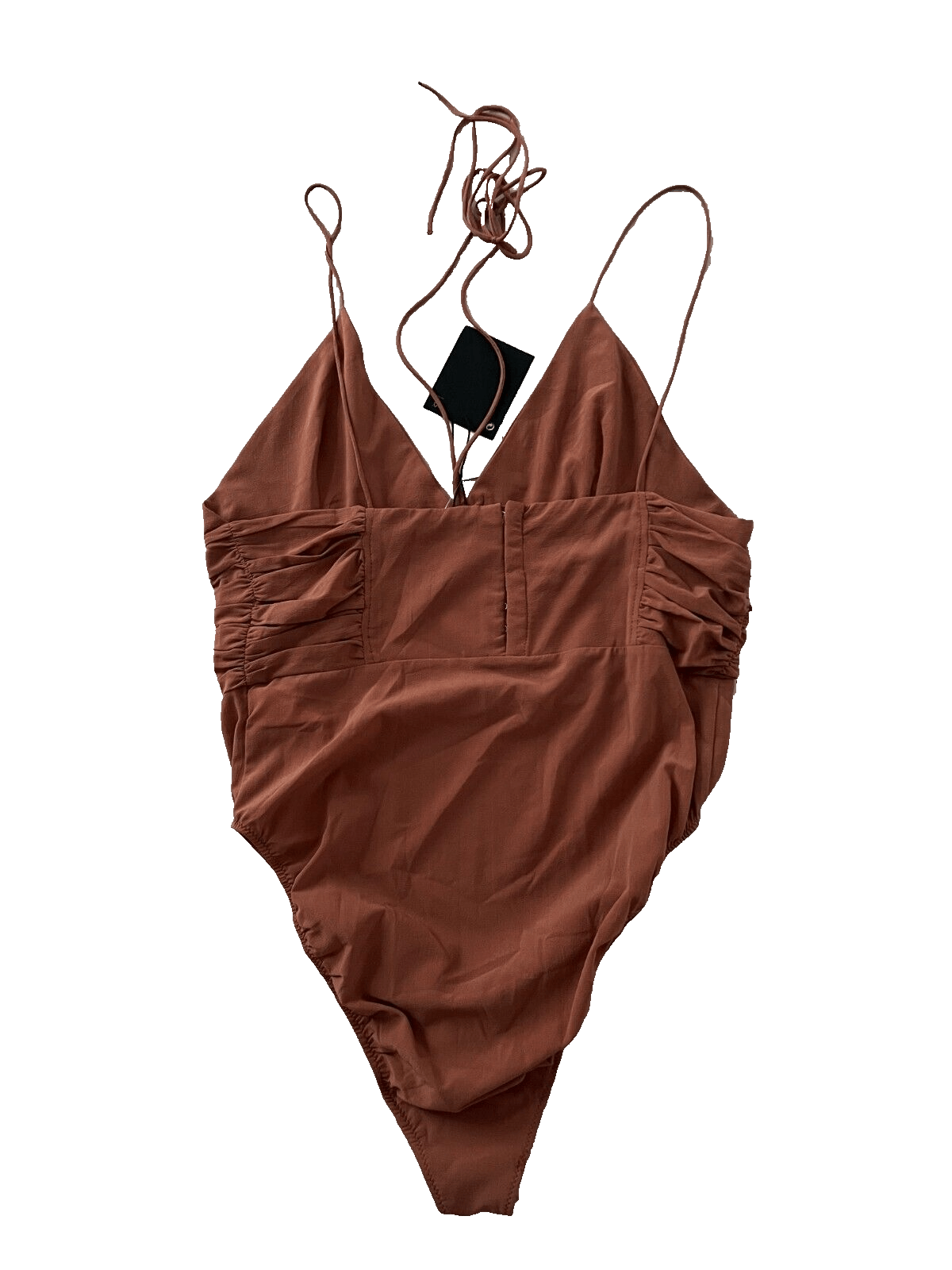 Zara Zara Strappy Bodysuit Brown ( L ) Size L / US 10 / IT 46 - 2 Thumbnail