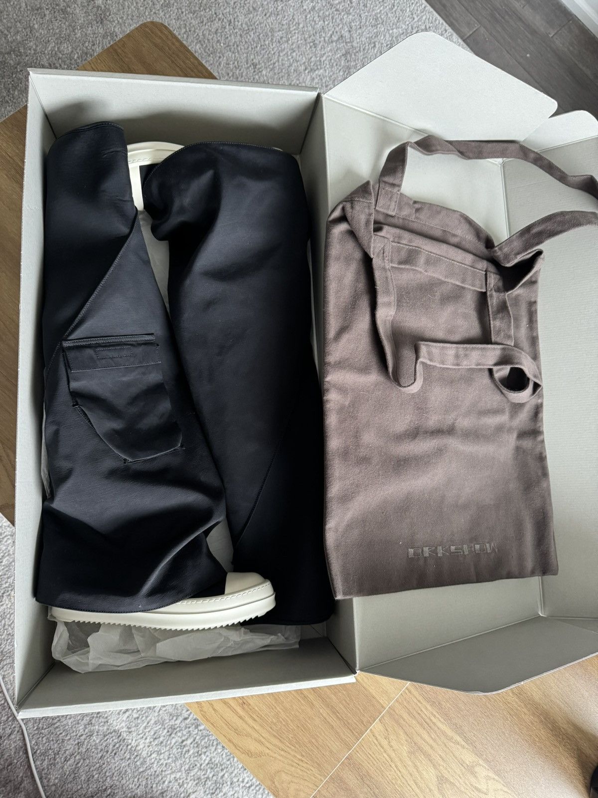 Rick Owens Rick Owens DRKSHDW Fetish Cargo Boots Size US 6 / IT 36 - 2 Thumbnail