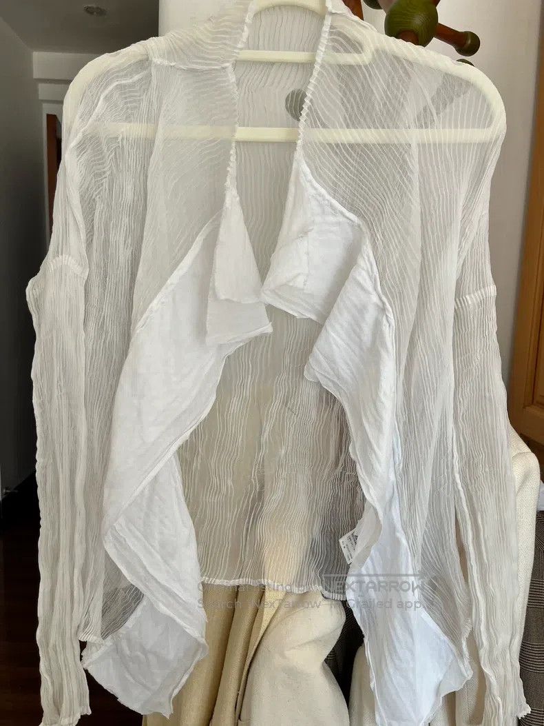 Issey Miyake Issey Miyake White Jacket Size S / US 4 / IT 40 - 2 Thumbnail