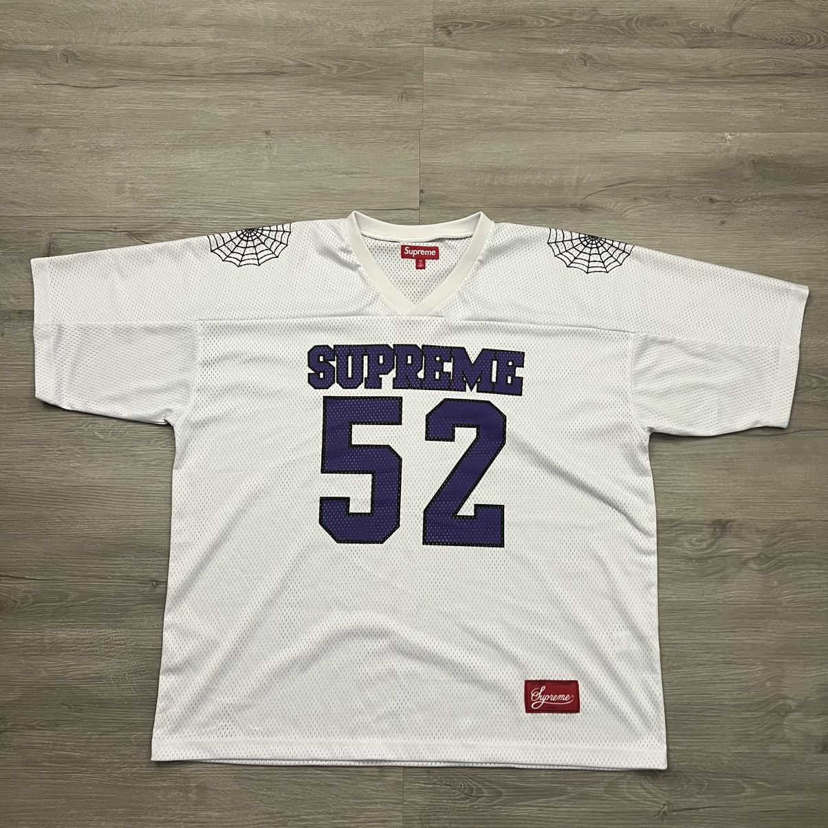 Supreme Supreme Spiderweb Football Jersey Size US XL / EU 56 / 4 - 2 Thumbnail