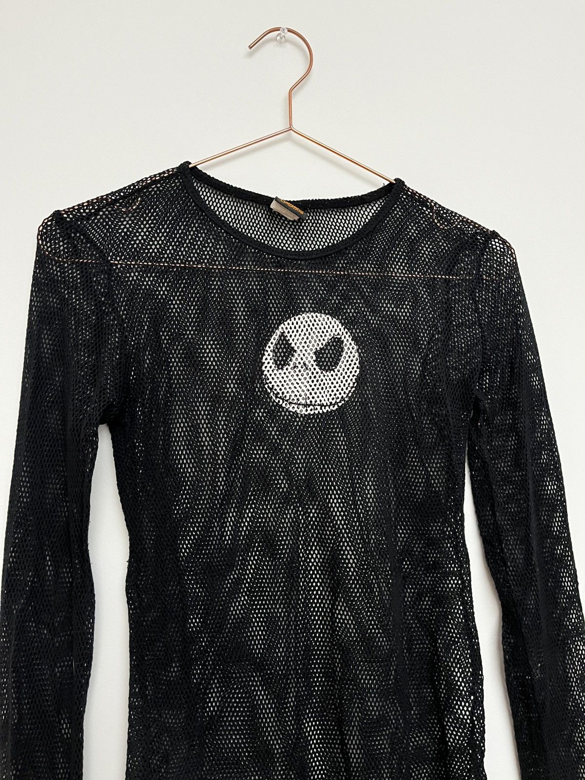 Vintage Vintage 90s Skull Mesh Long Sleeve Shirt (unisex) Size US M / EU 48-50 / 2 - 3 Thumbnail