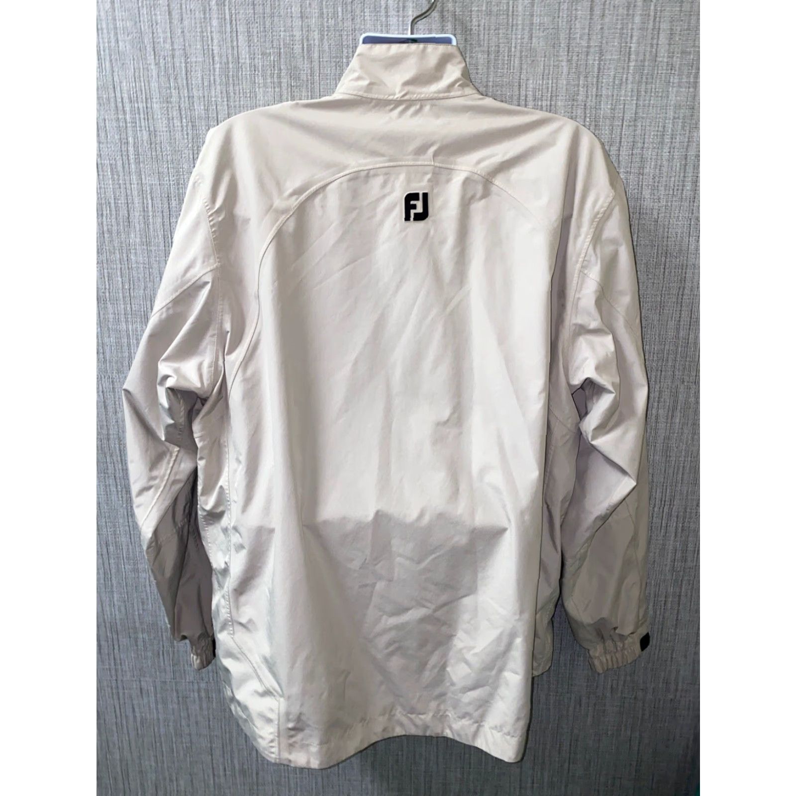Footjoy FootJoy Jacket Full Zip Mens Beige XL Polyester Regular Size Dryjoys Size US XL / EU 56 / 4 - 5 Thumbnail