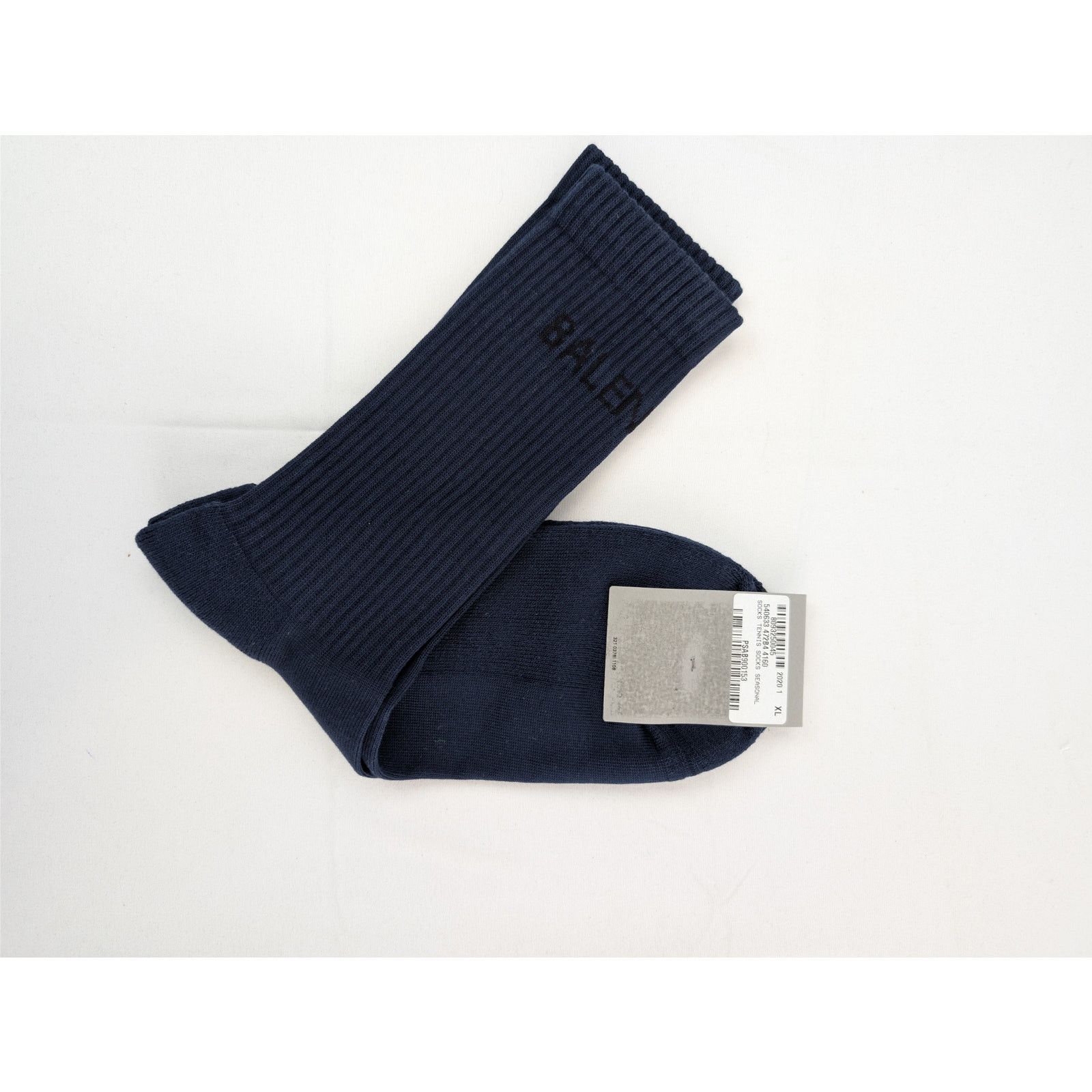 Balenciaga o1rshd1 Q:2/Size: XL / Socks Tennis Socks Seasonal Navy Blue Size ONE SIZE - 7 Thumbnail